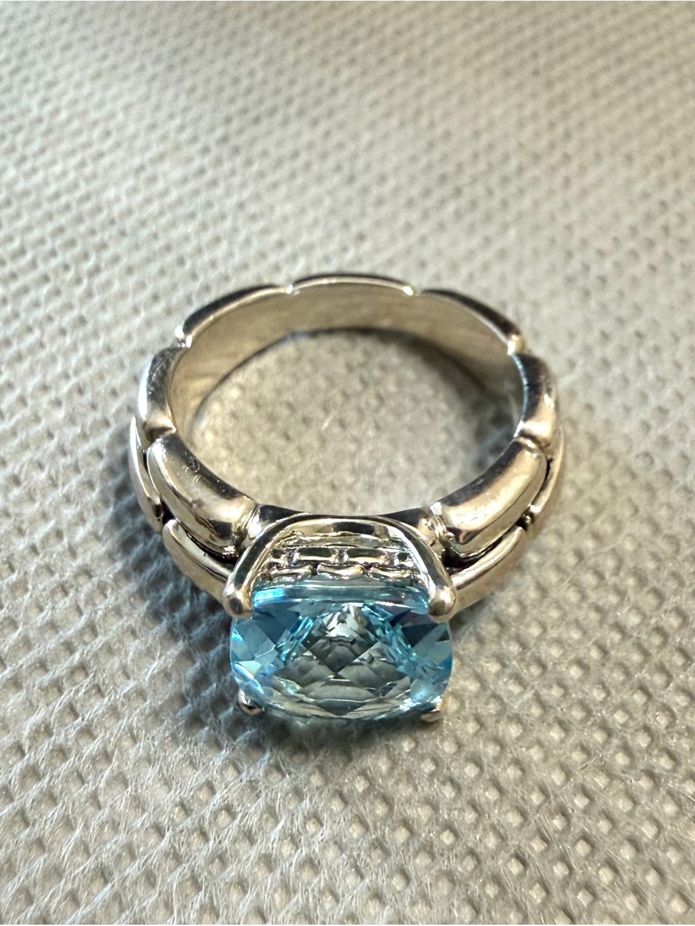 Jai by John Hardy Sterling Silver Blue Topaz Ring - Picture 5 of 7